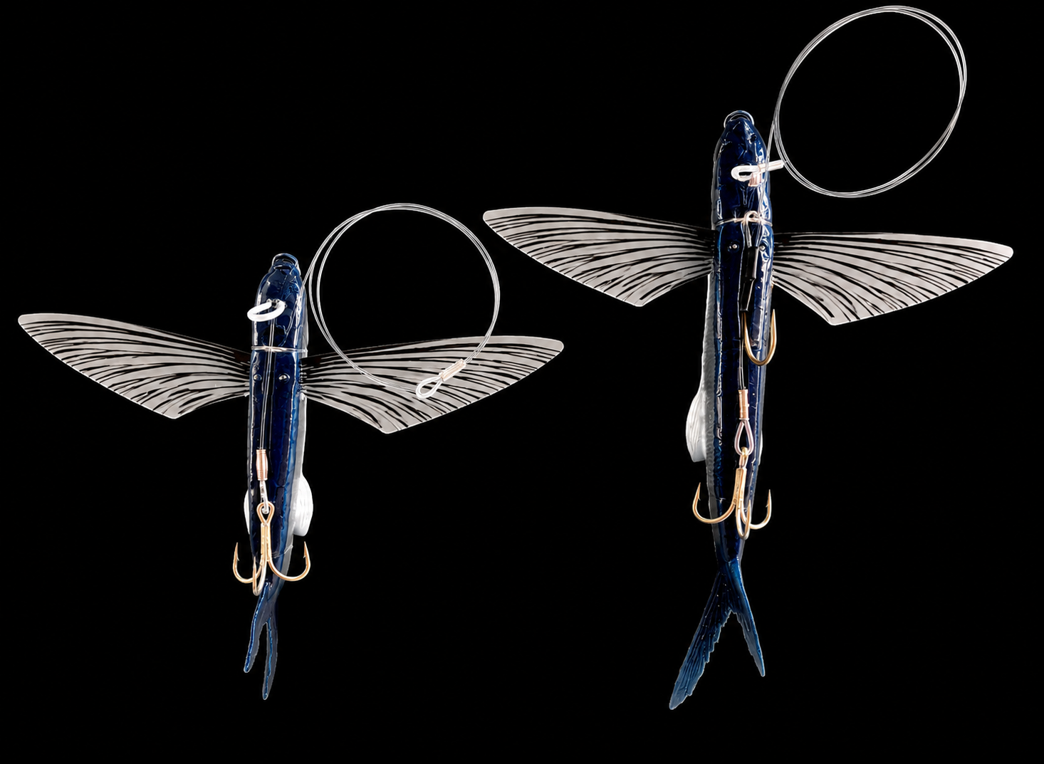 SeaMonster medium replacement hookset – both baits blue